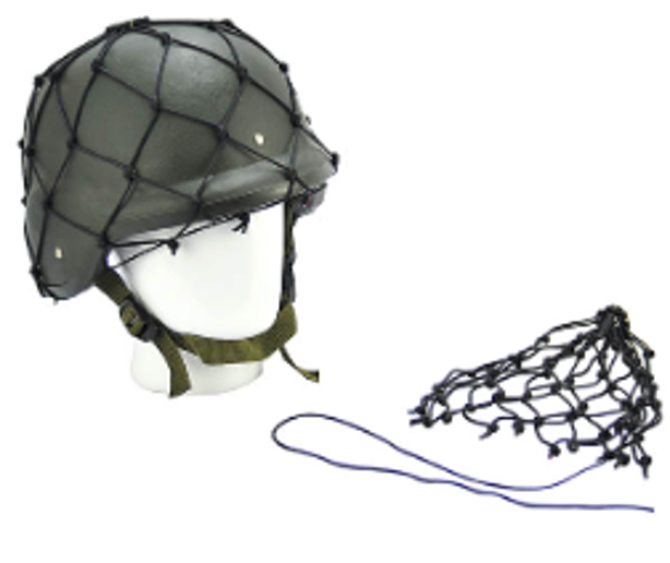 Malla nilon verde para casco